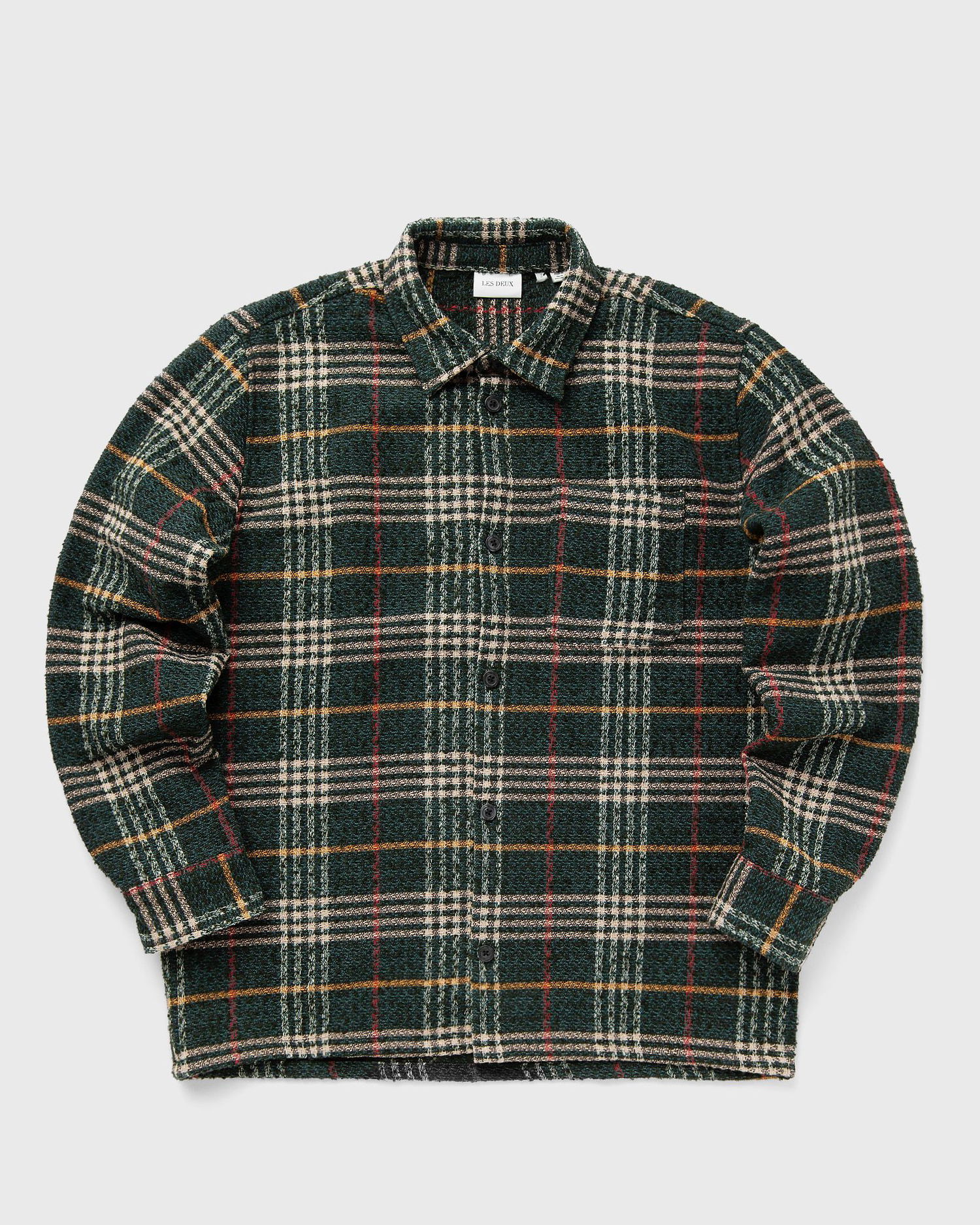 Риза Les Deux Kaleb Check Overshirt Зелено | LDM640097-546215, 0