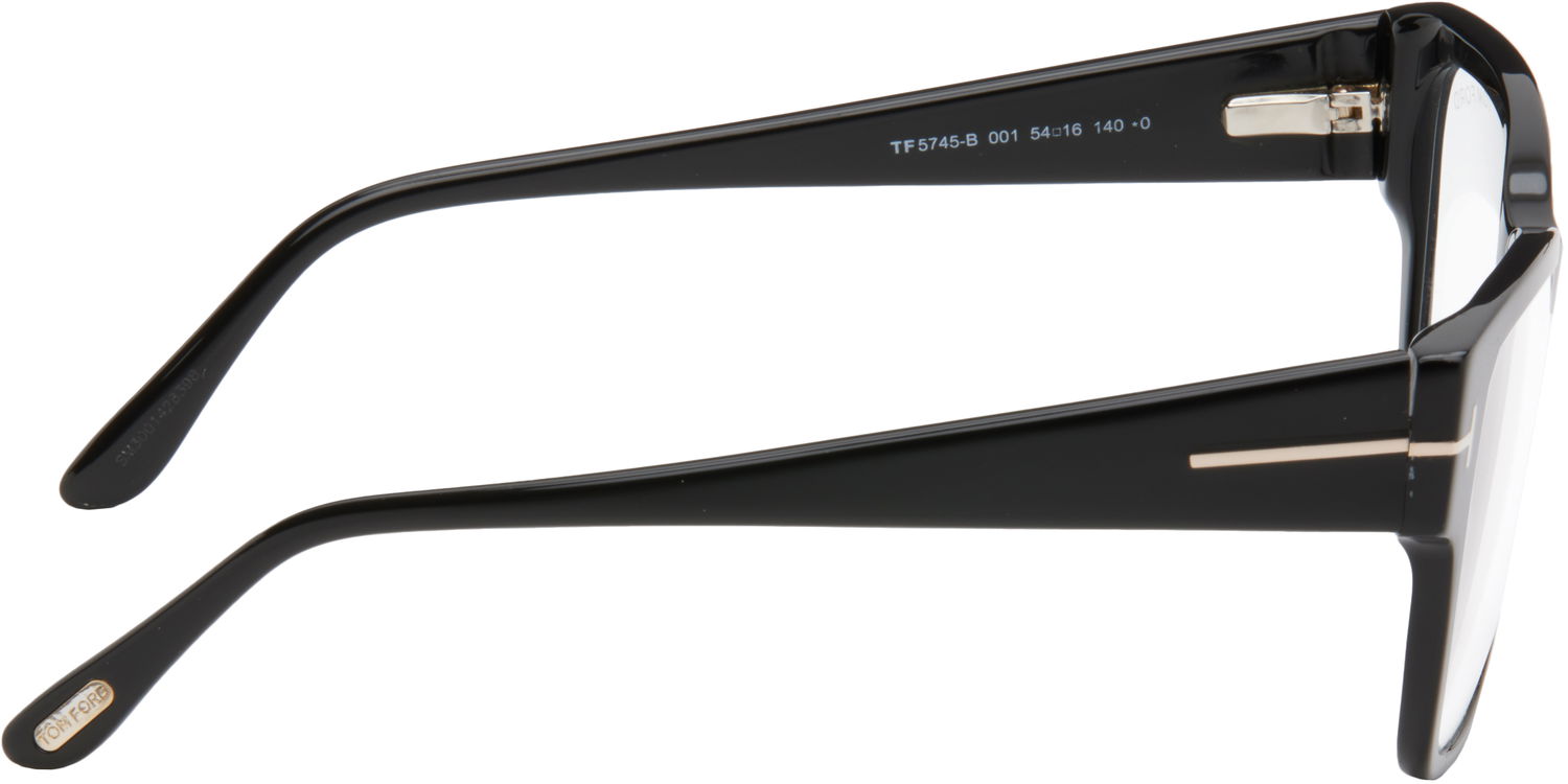 Слънчеви очила Tom Ford Tom Ford Square Shape Blue Block Glasses Черно | FT5745-B_54001, 1