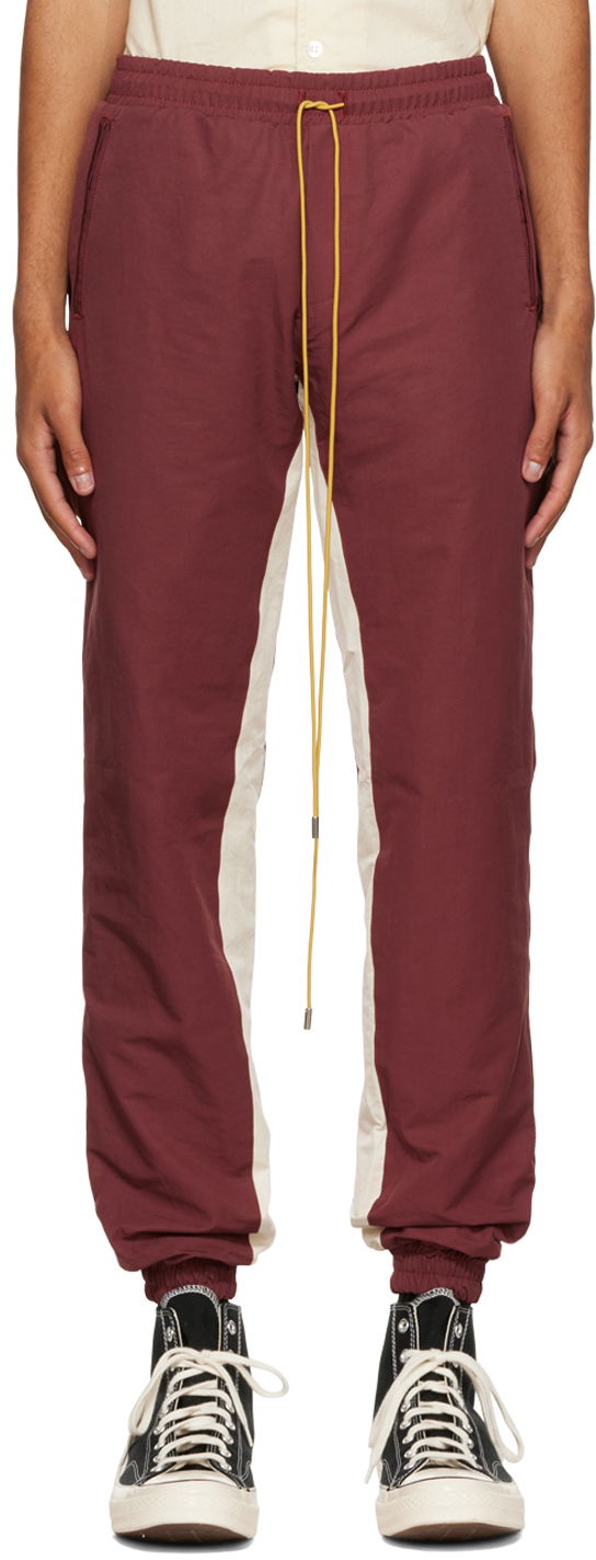 Спортни панталони Rhude Rhude World Champion Lounge Pants Бургунди | RHPF22PA10368800