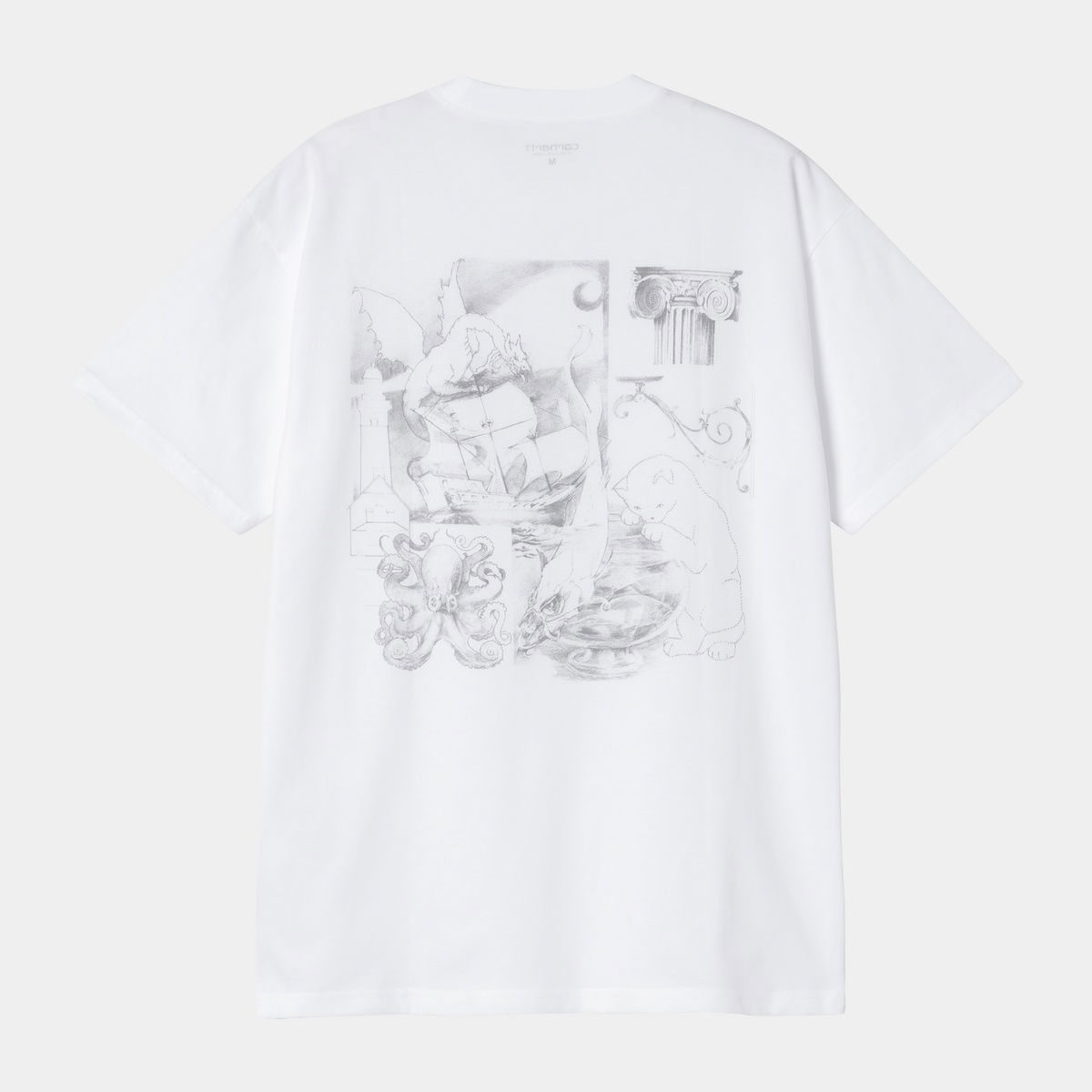 Тениска Carhartt WIP Okniceok 02 Graphic T-Shirt Бяло | I035550_6, 1
