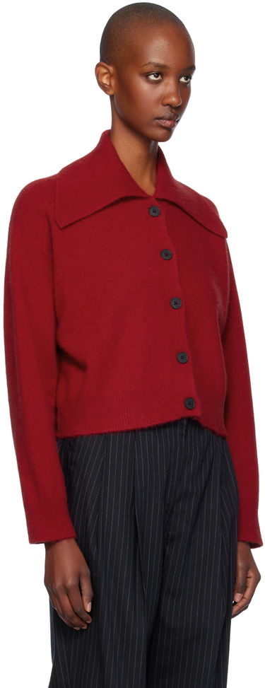 Пуловер Loulou de Saison Loulou de Saison Sao Cropped Cardigan Кафяво | SAO, 4