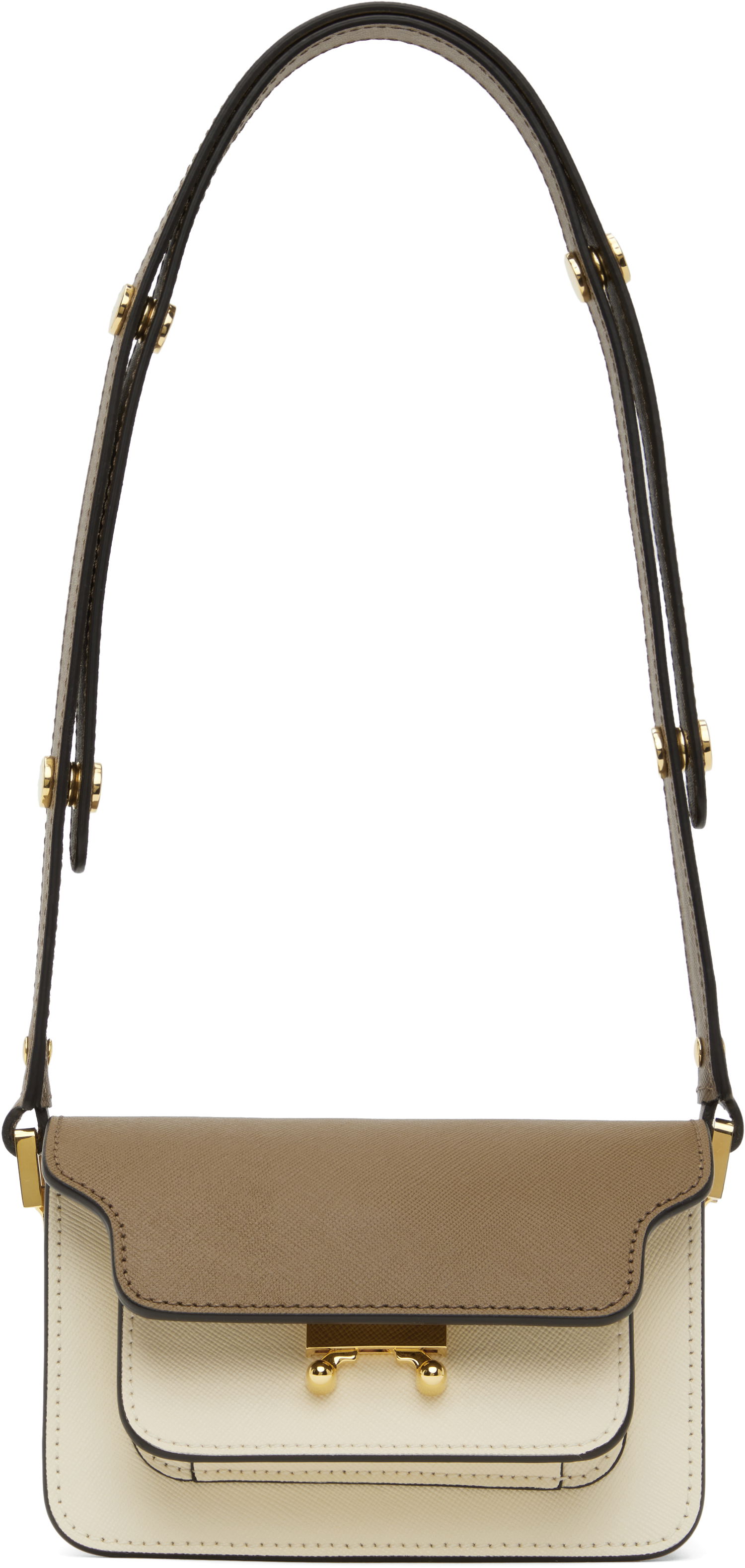 Чанта през рамо Marni Marni Kids Two-Tone Trunk Bag Бежово | M00998, 0