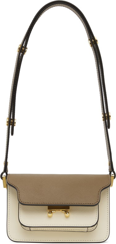 Чанта през рамо Marni Marni Kids Two-Tone Trunk Bag Бежово | M00998, 0