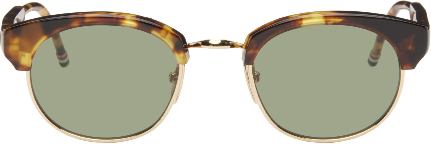 Слънчеви очила Thom Browne Oval Sunglasses Кафяво | UES702A-G0003, 0