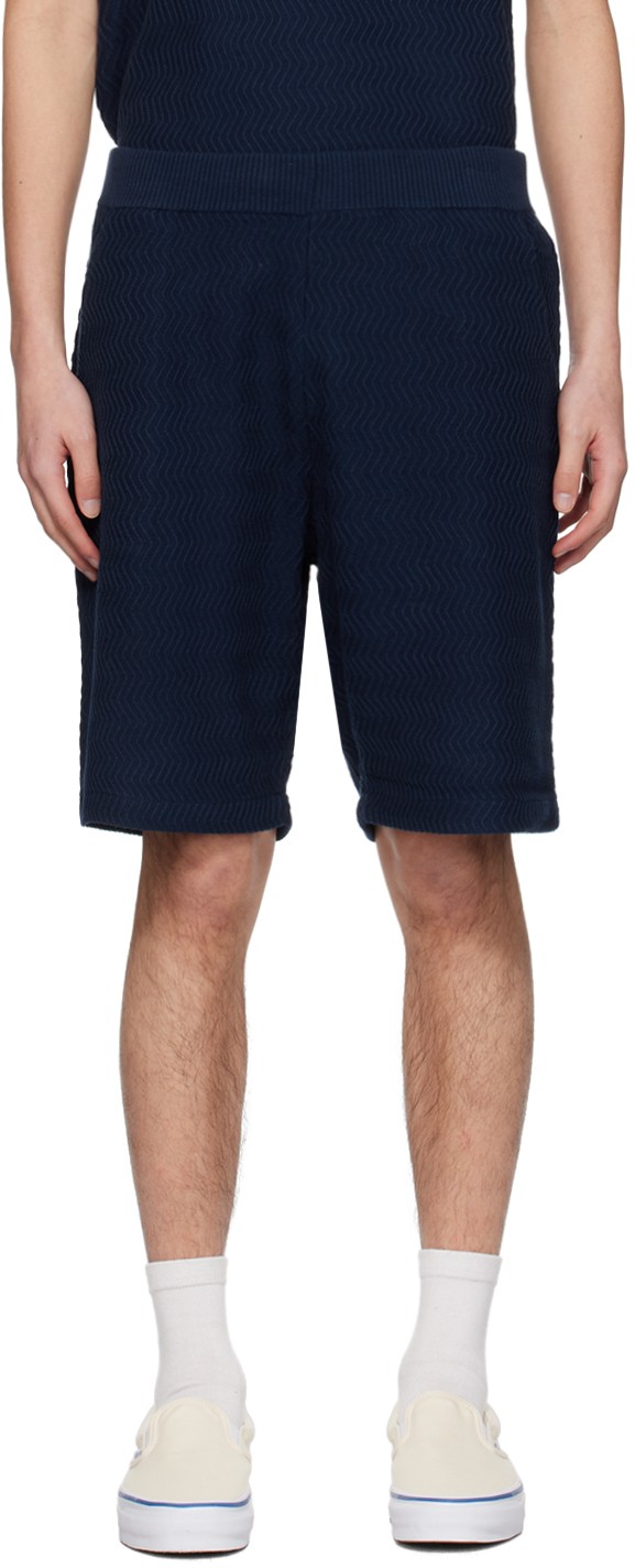 Navy Wave Shorts