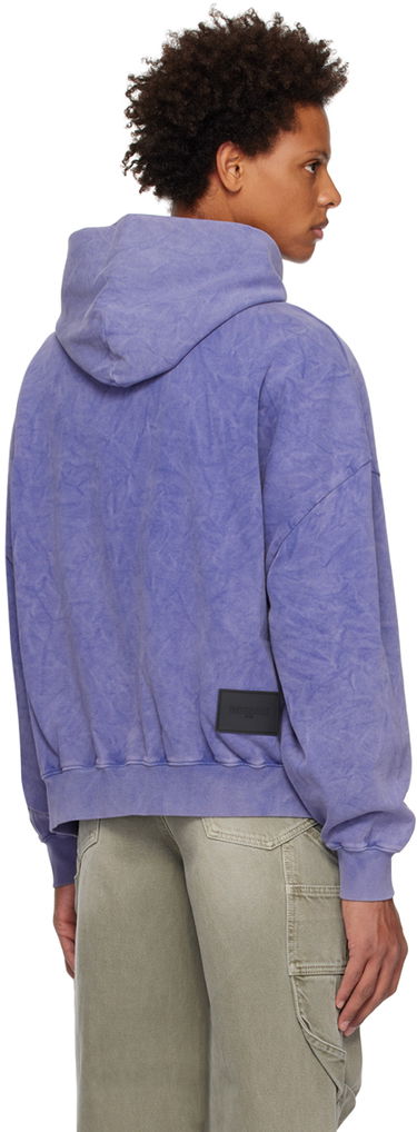 Суитчър We11done Wave Line Graphic Print Hoodie Лилаво | WD-TH3-22-708-U-NV, 2