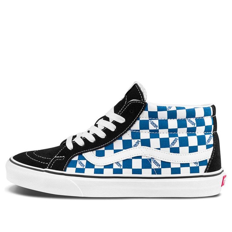 Кецове и обувки Vans Sk8-Mid Checkerboard Синьо | VN0A3MV85I5