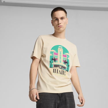 Тениска Puma F1® Miami Graphic T-Shirt Бежово | 630176_13, 0