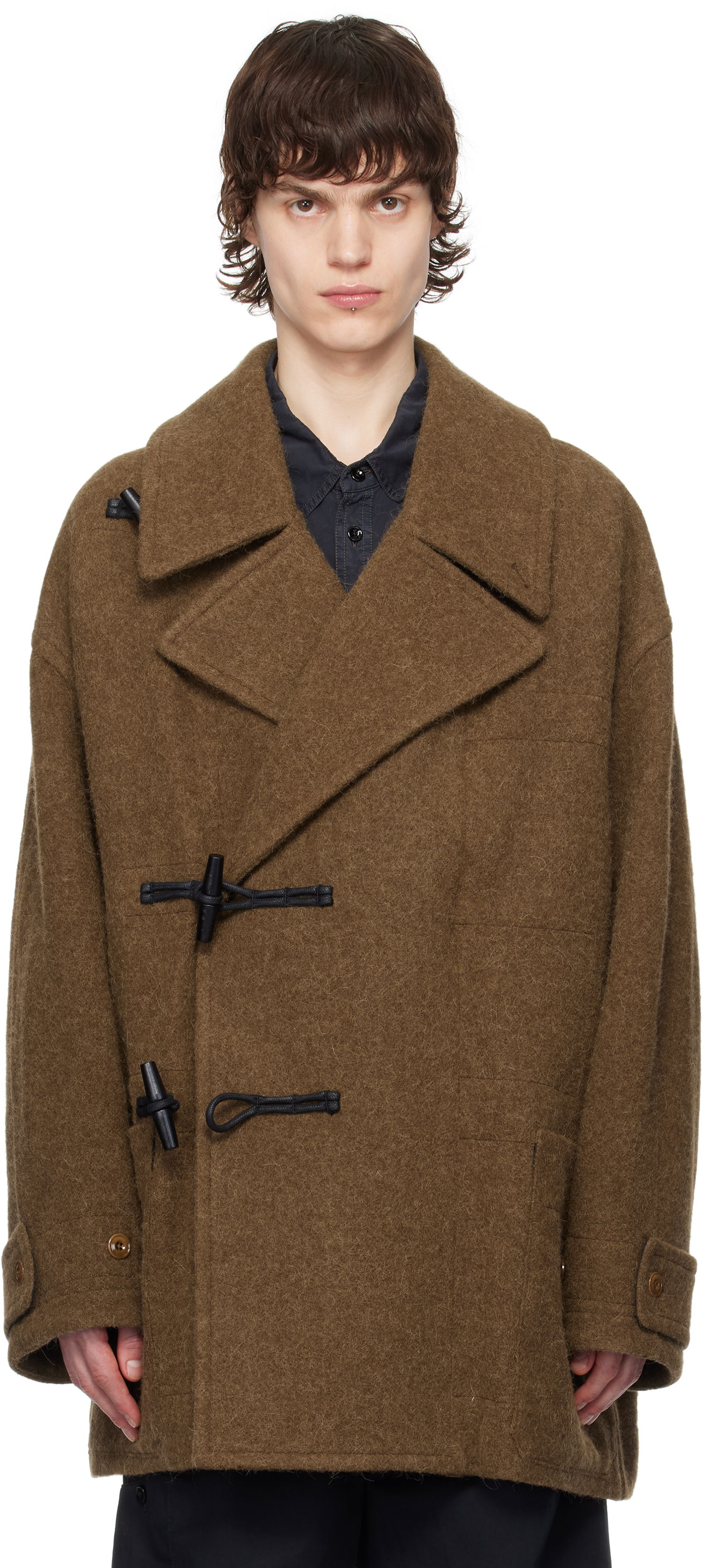 Палта LEMAIRE Lemaire Short Duffle Coat Кафяво | CO1089 LF504, 0