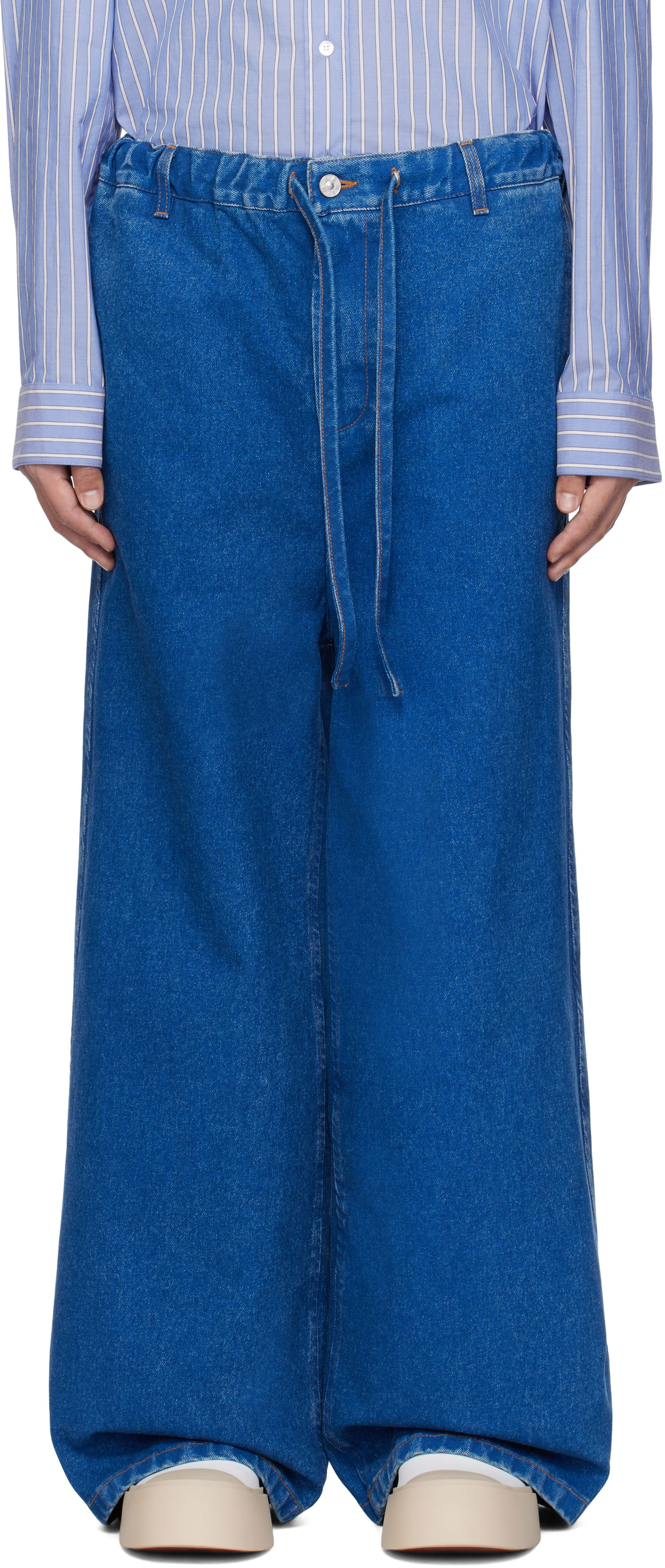 Дънки Marni Marni Drawstring Jeans Синьо | PUJU0104A0 USCU83, 0
