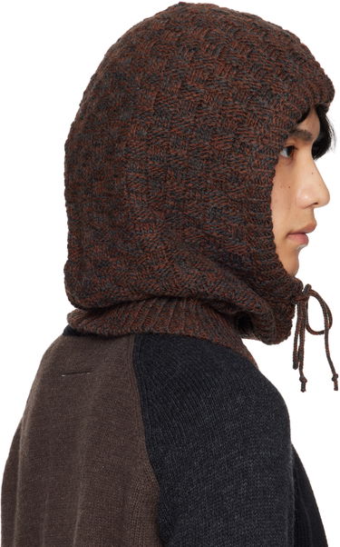 Шапка Maison Margiela MM6 Maison Margiela Wool Blend Knit Hood Кафяво | SH2TB0005 M13174, 4