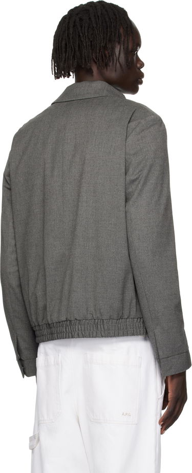 Яке BOSS Slim-Fit Stretch Flannel Jacket Сиво | 50547290, 2