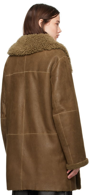 Палта LEMAIRE Lemaire Asymmetrical Shearling Coat Кафяво | CO1079 LL0037, 2