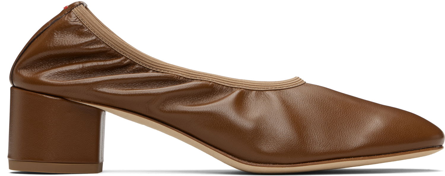 Pокля Aeyde Aeyde Gemma Leather Block Heel Pumps Кафяво | A11-PU0215001222-225, 0