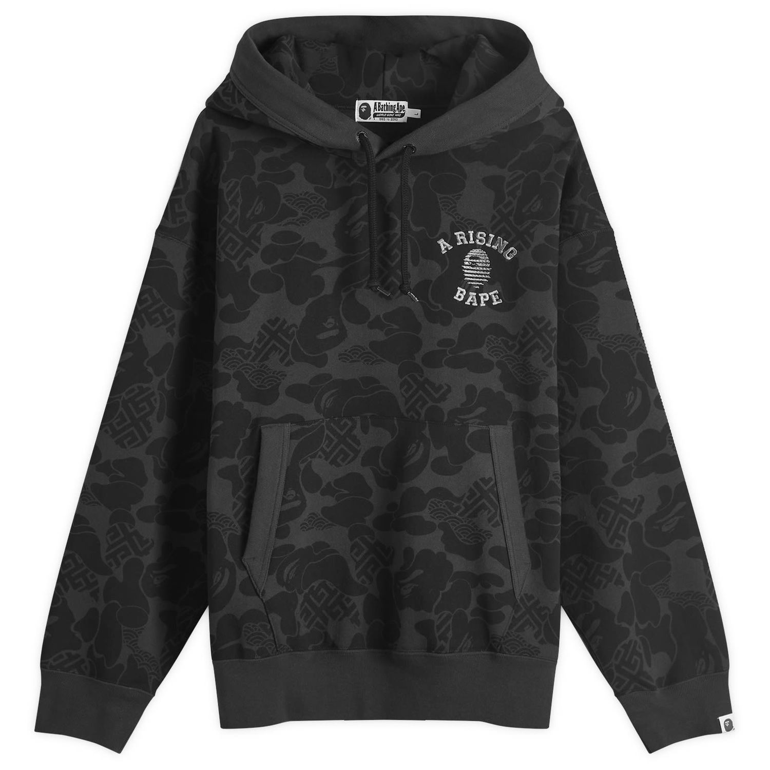 Суитчър BAPE A Bathing Ape Asia Camo Pullover Hoodie Черно | 001PPK201002M-BLK, 0