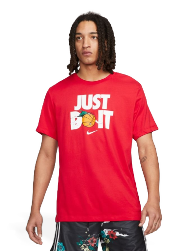 Тениска Nike "Just Do It" Basketball Tee Червено | DV1212-657