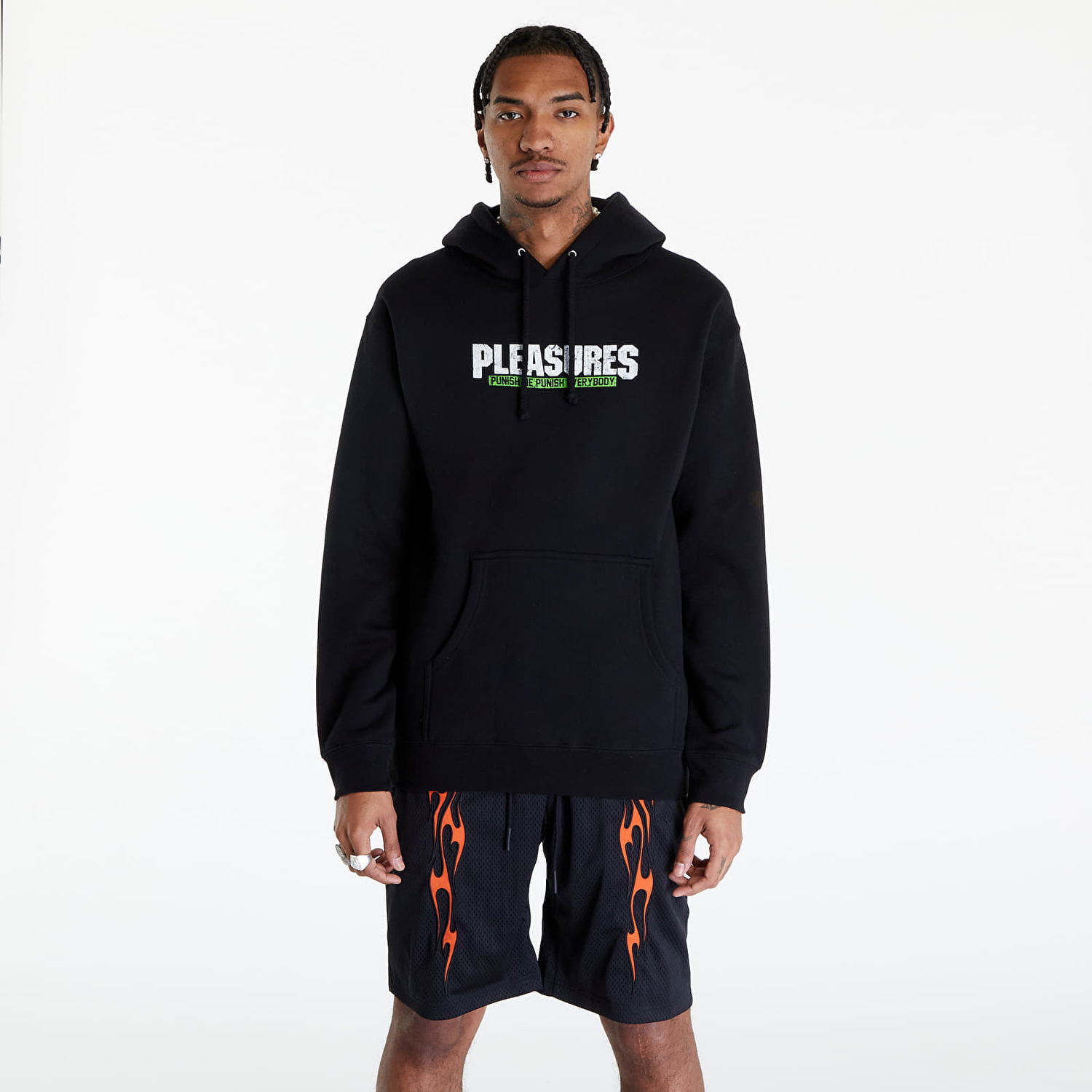 Суитчър Pleasures Punish Hoodie Черно | P24SP054 BLACK, 0