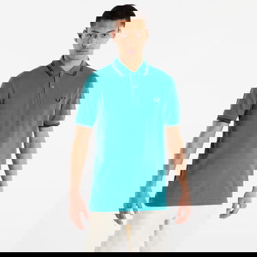 Поло тениска Fred Perry Twin Tipped Polo Shirt Тюркоазено | M3600 R35, 0