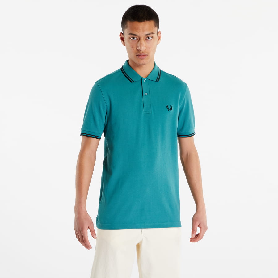 Поло тениска Fred Perry Twin Tipped Polo Shirt Тюркоазено | M3600 R35, 0