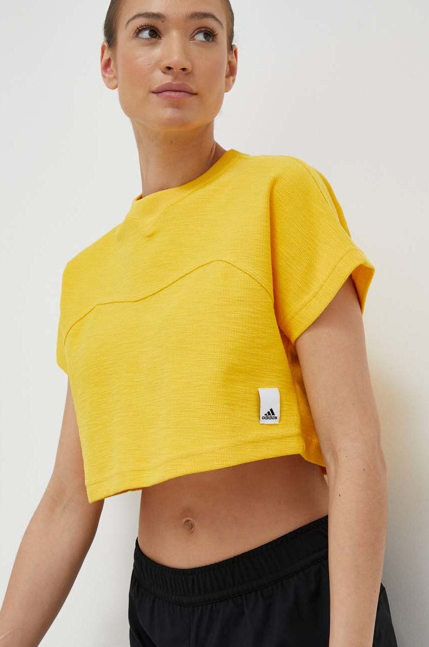 Тениска adidas Originals Cotton T-shirt Жълто | HZ1608, 0