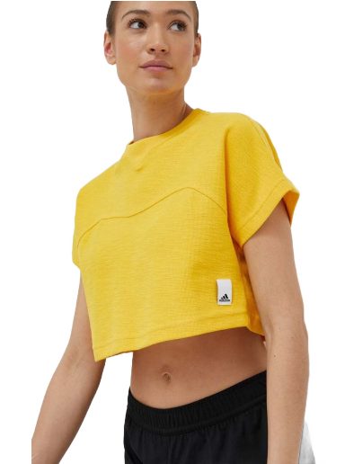 Тениска adidas Originals Cotton T-shirt Жълто | HZ1608