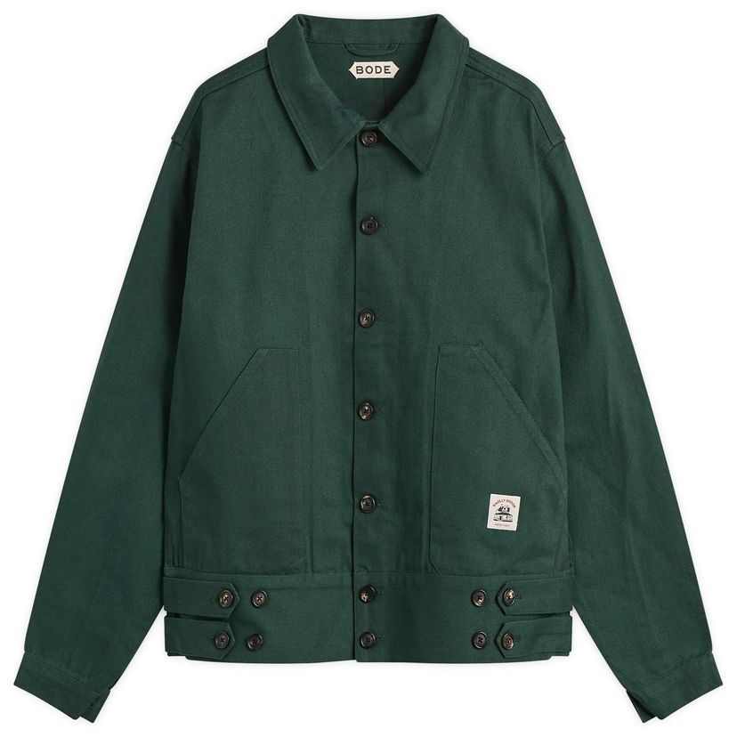 Яке Bode Knolly Brook Side Tab Jacket Зелено | MRF25JA011