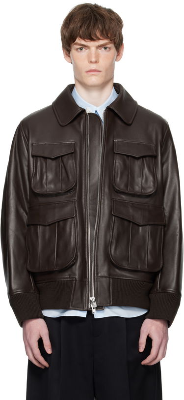 Яке бомбър Simone Rocha Simone Rocha Oversized Multi-Pocket Aviator Jacket Кафяво | 6130 0456, 0