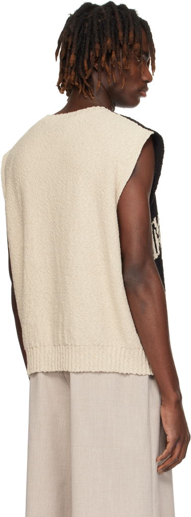 Пуловер Maison Margiela MM6 Maison Margiela Paneled Knit Vest Черно | SH0FB0012 M13084, 2