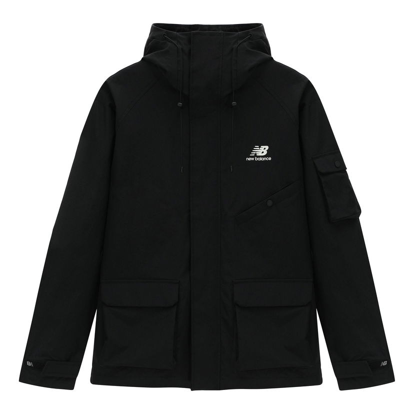 Парка New Balance Sportswear Hooded Jacket Черно | AMJ31320-BK