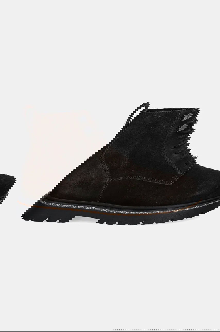Кецове и обувки Birkenstock Highwood Lace Mid Suede Leather Narrow Fit Boots Кафяво | 1028940, 0