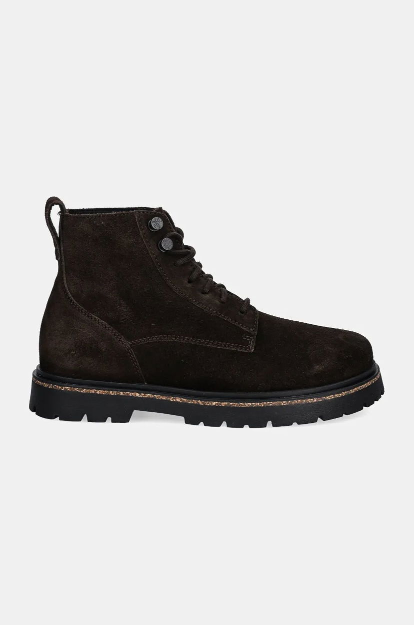 Кецове и обувки Birkenstock Highwood Lace Mid Suede Leather Narrow Fit Boots Кафяво | 1028940