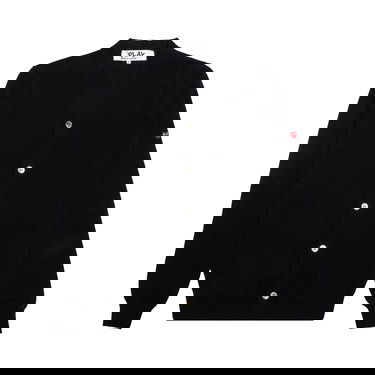 Пуловер Comme des Garçons PLAY Small Heart Cardigan Черно | AZ N042 051 1, 1