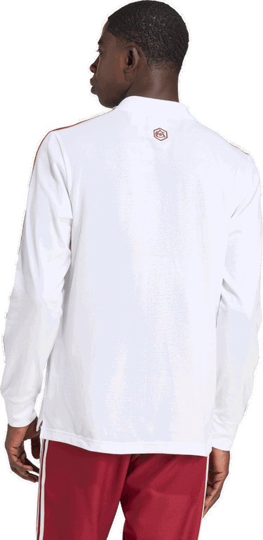 Поло тениска adidas Performance Arsenal Terrace Icons Long Sleeve Polo Бяло | JM9396, 1