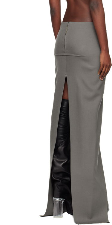 Пола Rick Owens Concordians Sliced Maxi Skirt Сиво | RO02E4387 WD, 2
