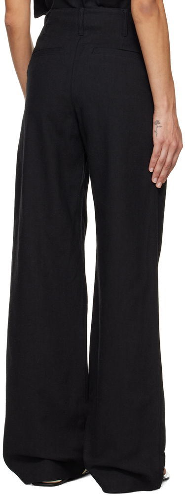 Панталони Loulou de Saison Loulou de Saison Jiva Wide-Leg Trousers Черно | JIVA, 2
