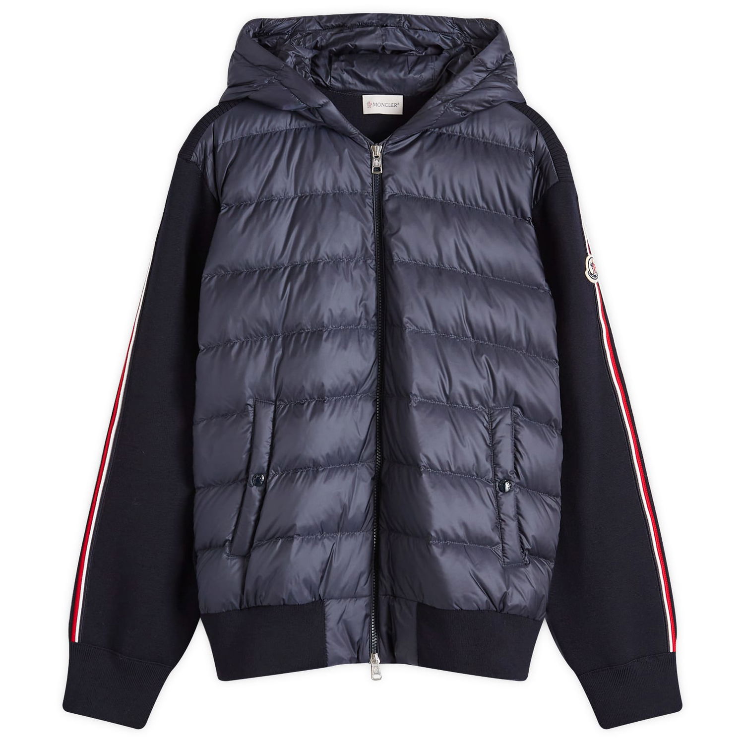 Яке Moncler Down Knit Hooded Cardigan Jacket Черно | 9B000-M1131-22-742, 0