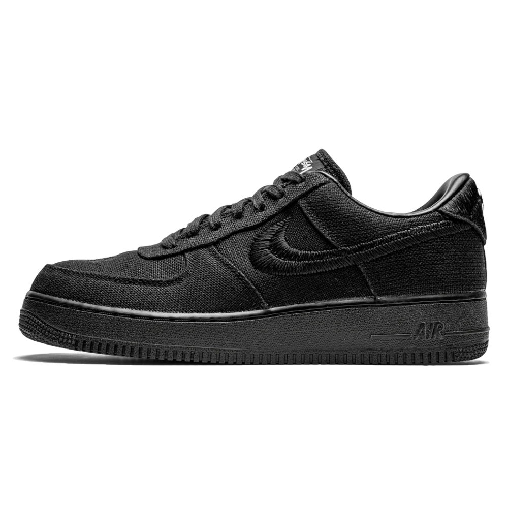 Кецове и обувки Nike Stussy x Air Force 1 Low "Triple Black" Черно | CZ9084-001, 0