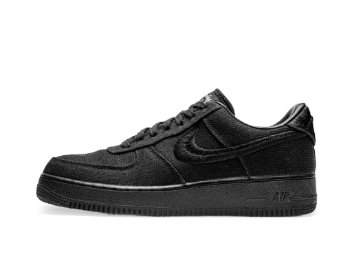 Кецове и обувки Nike Stussy x Air Force 1 Low "Triple Black" Черно | CZ9084-001