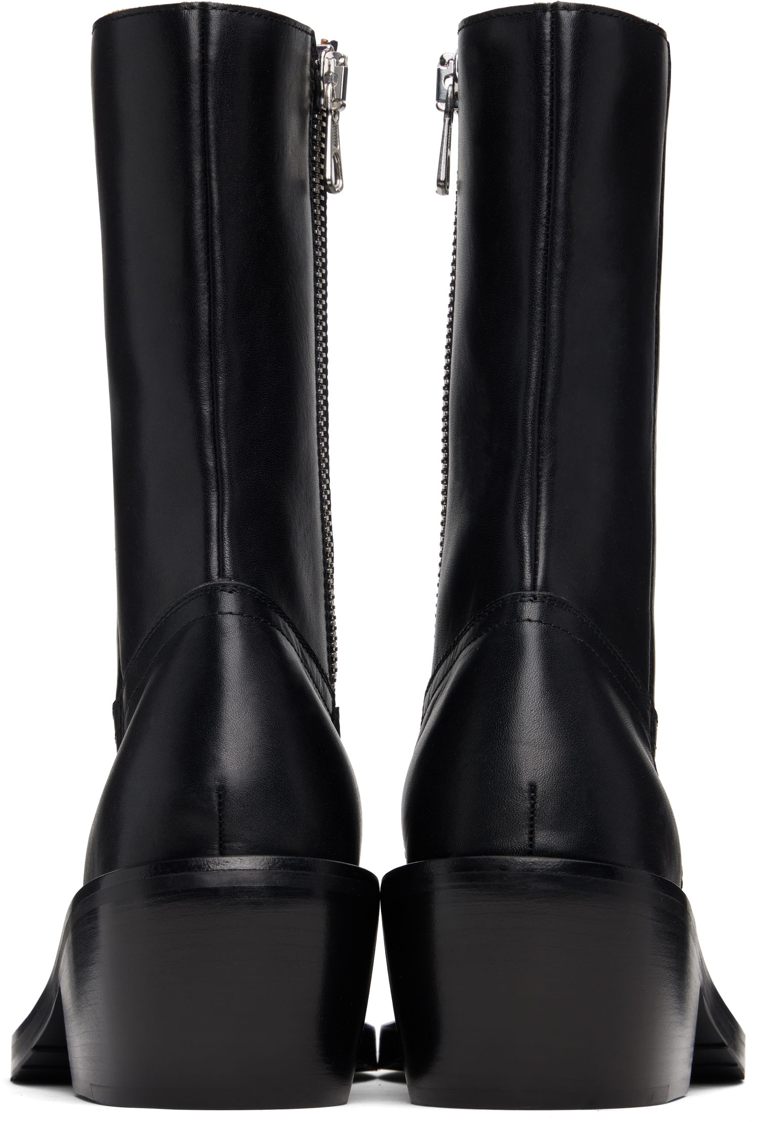 Кецове и обувки Dries Van Noten Dries Van Noten Zip Boots Черно | 252-021706-102, 1