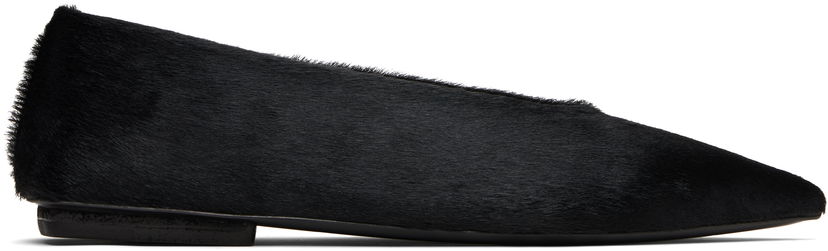 Кецове и обувки Marsèll Marsell Ago Short Hair Ballerina Flats Черно | MW8160 P028