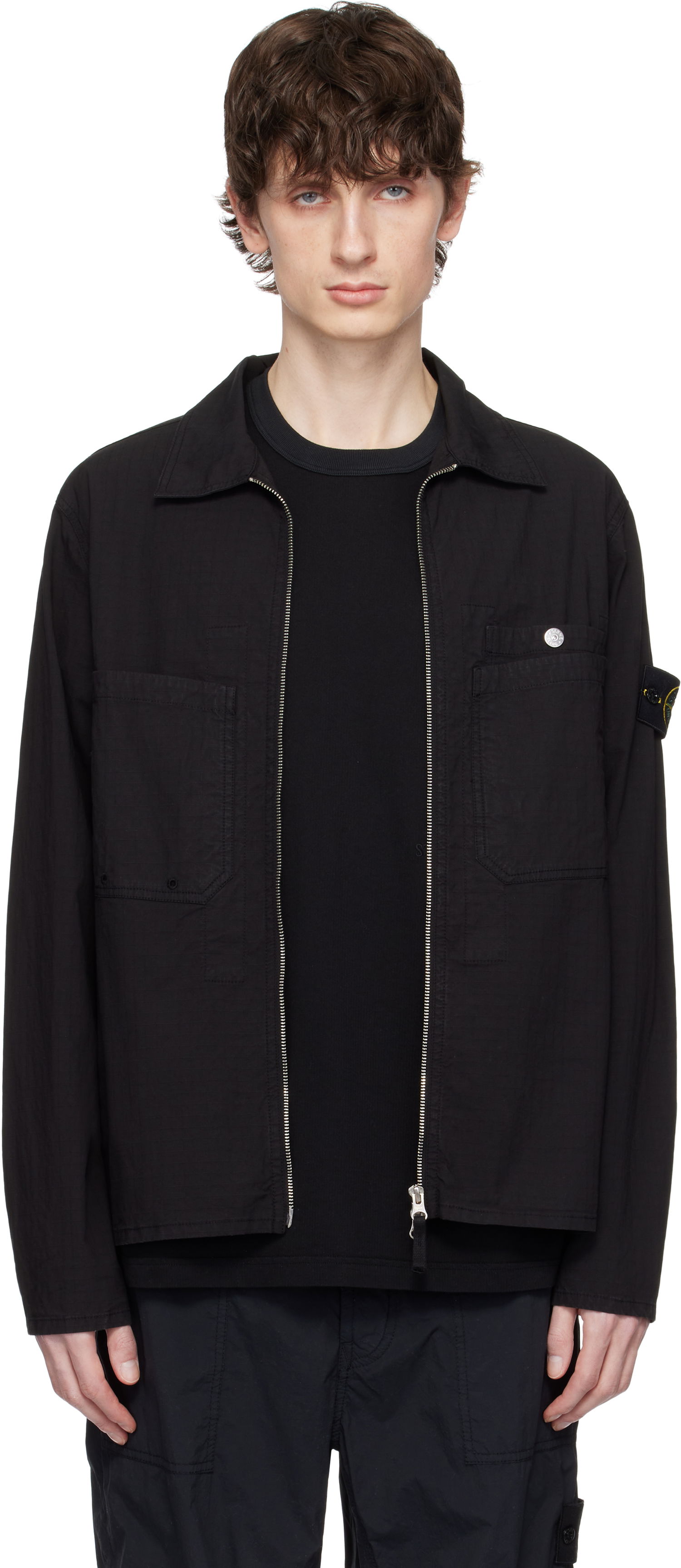 Яке Stone Island Stone Island Mil-Spec Stretch Ripstop-TC Jacket Черно | K1S15 1200012 S0063, 0