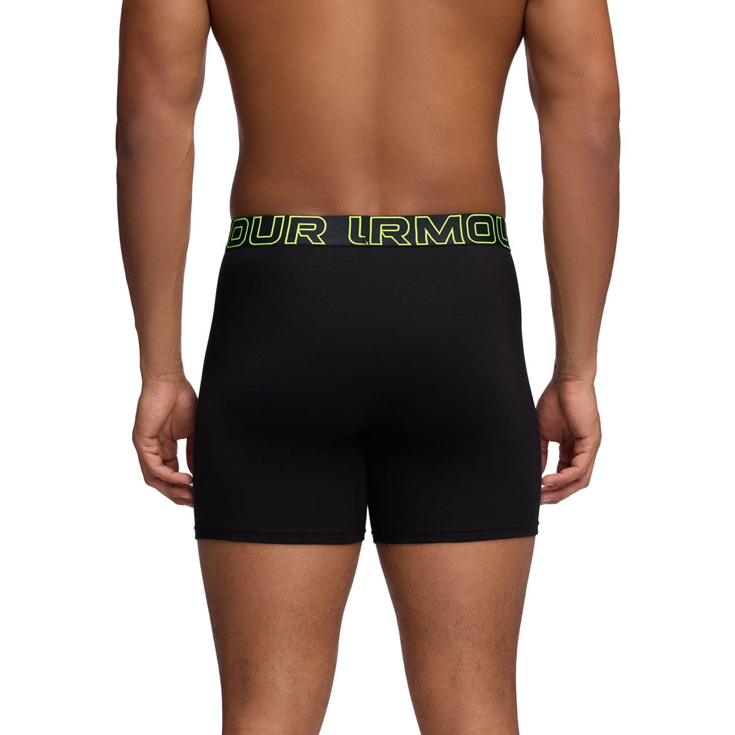 Боксерки Under Armour Performance Cotton Boxer Briefs, 6-Inch Inseam, 3-Pack Черно | 1383889-004, 1