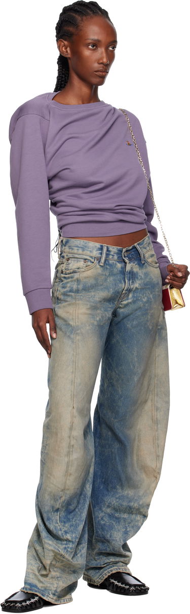 Суитчър Vivienne Westwood Vivienne Westwood Hebo Draped Sweatshirt Лилаво | 3I010015-J006O-, 3
