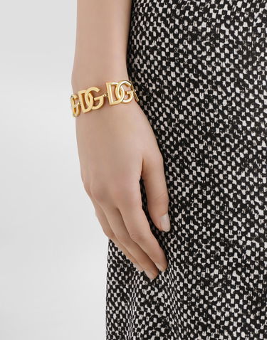 Гривна Dolce & Gabbana Link Bracelet With Dg Multi-logo Onesize Металик | WBN6P2W1111ZOO00, 1