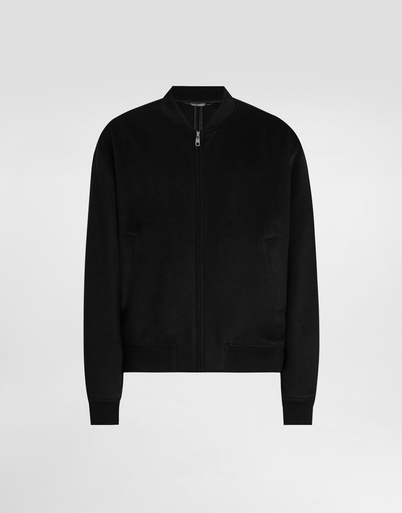 Яке бомбър Dolce & Gabbana Dolce & Gabbana Cashmere Bomber Jacket Черно | G9BRYTFU2D1N0000
