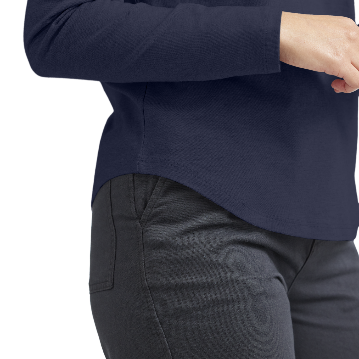 Тениска Allbirds Merino Wool Long Sleeve T-Shirt, Size XS Тъмно синьо | A12115W, 1