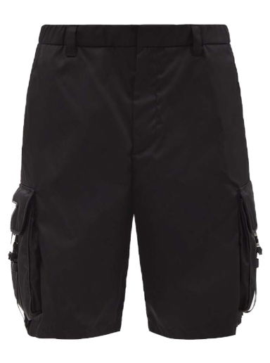 Къси панталони Prada Re-Nylon Cargo Shorts Черно | SPH156S2121WQ8