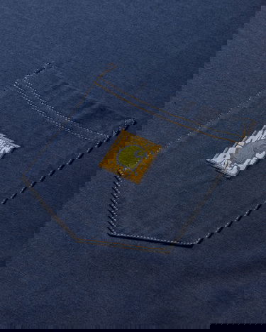 Тениска Carhartt WIP Nicholas Daley Contrast Stitching Patch Pocket Logo T-Shirt Тъмно синьо | I035275 2U4XX, 4