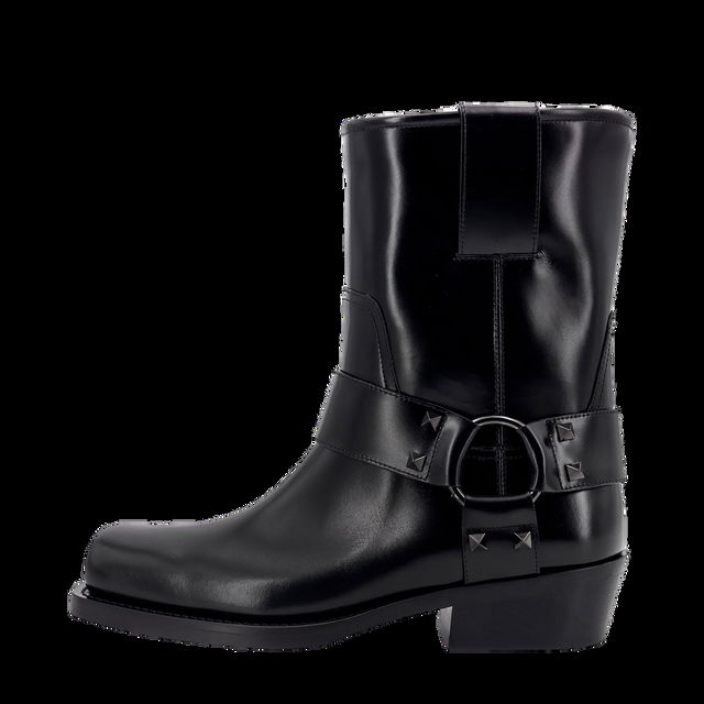 Leather Biker Boots