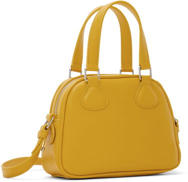 Дамска чанта Courrèges Mini Leather Bowling Bag Жълто | 124GSA083CR0027, 2
